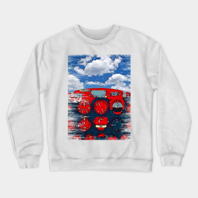 Artwork Cockpit Aviation Crewneck Sweatshirt by FasBytes